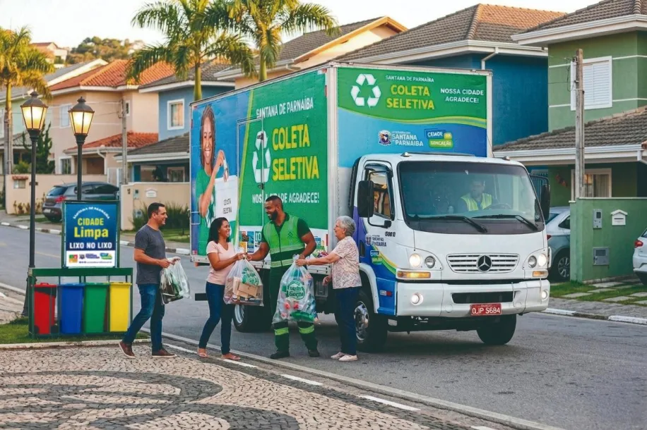 Santana de Parnaíba amplia a coleta seletiva para 100% da cidade