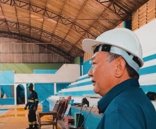 Sato acompanha as obras do novo Hospital e Maternidade de Jandira