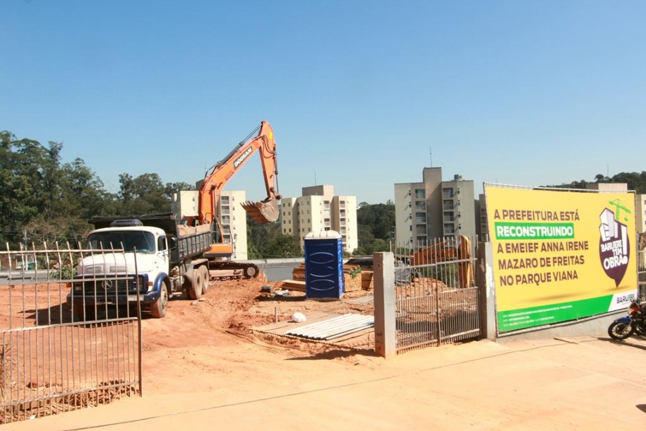 Barueri inicia reconstrução de escola com quase 30 salas de aula no Parque Viana